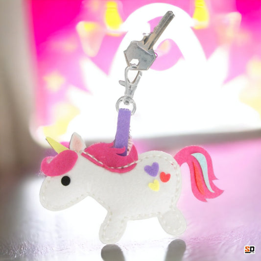Porte-clés - Licorne - Feutrine - Kit créatif enfant - CTOP