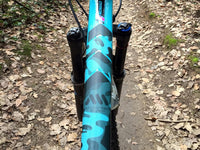 Protection pour cadre de vélo, VTT - Evite rayures et bosses - Militaire gris - AMS