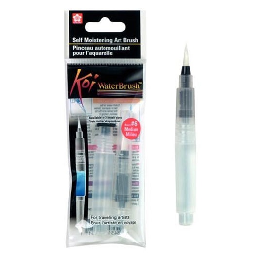 Pinceau à réserve d'eau pour aquarelle Koi Water pointe ronde taille 6