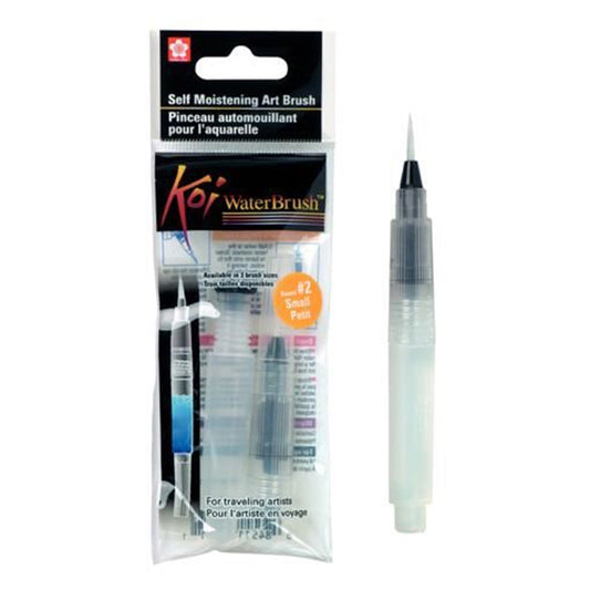 Pinceau à réserve d'eau pour aquarelle Koi Water pointe ronde taille 2