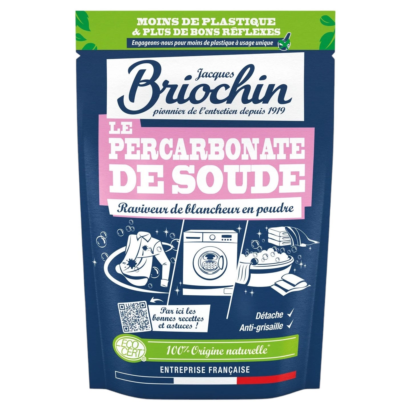 Poudre blanchissante pour textile - Percarbonate de soude - Naturel - Briochin