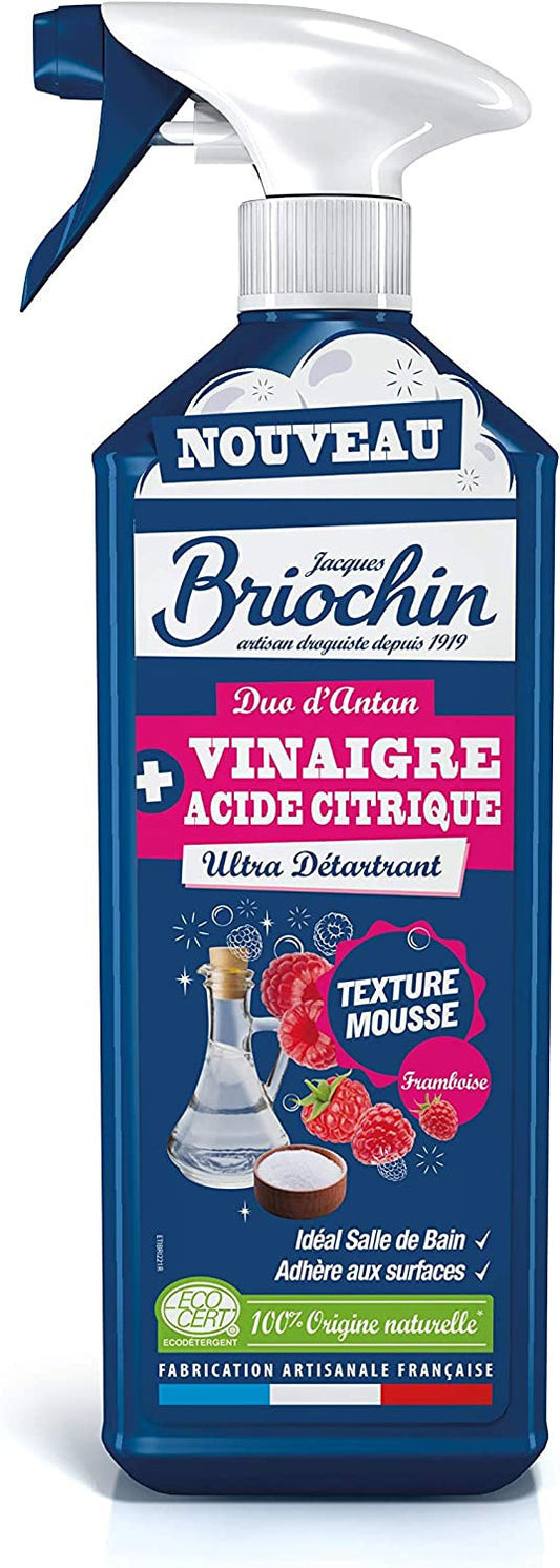Produit détartrant pour salle de bain - Naturel - Vinaigre et acide citrique - Briochin