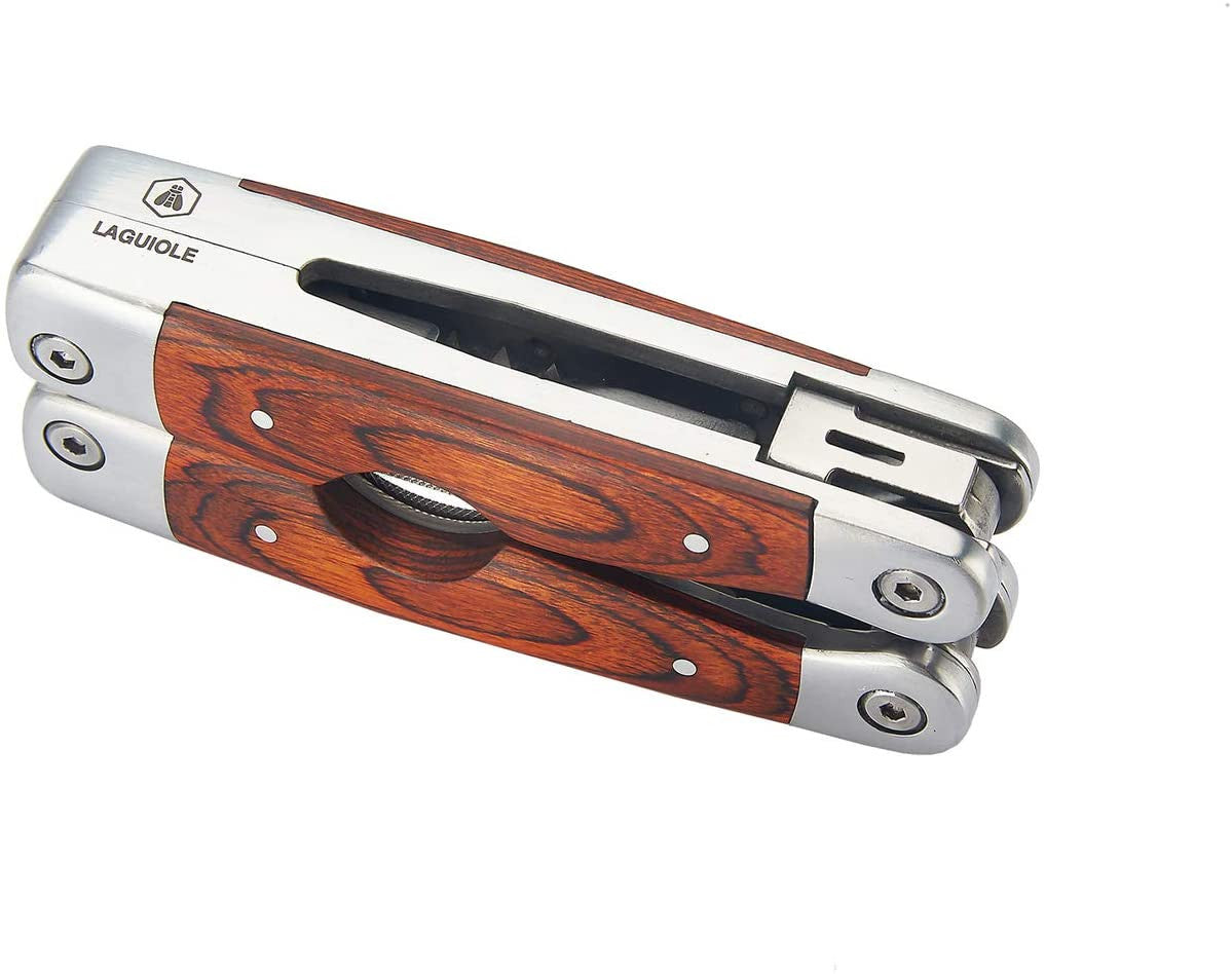 Pince multifonction Laguiole 8 outils manche en bois