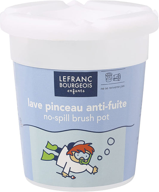 Pot pour laver les pinceaux - Plastique - Anti-fuite - Lefranc Bourgeois
