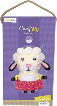 Personnage en feutrine - A coudre - Léontine le mouton - Kit complet - Dès 6 ans