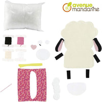 Personnage en feutrine - A coudre - Léontine le mouton - Kit complet - Dès 6 ans