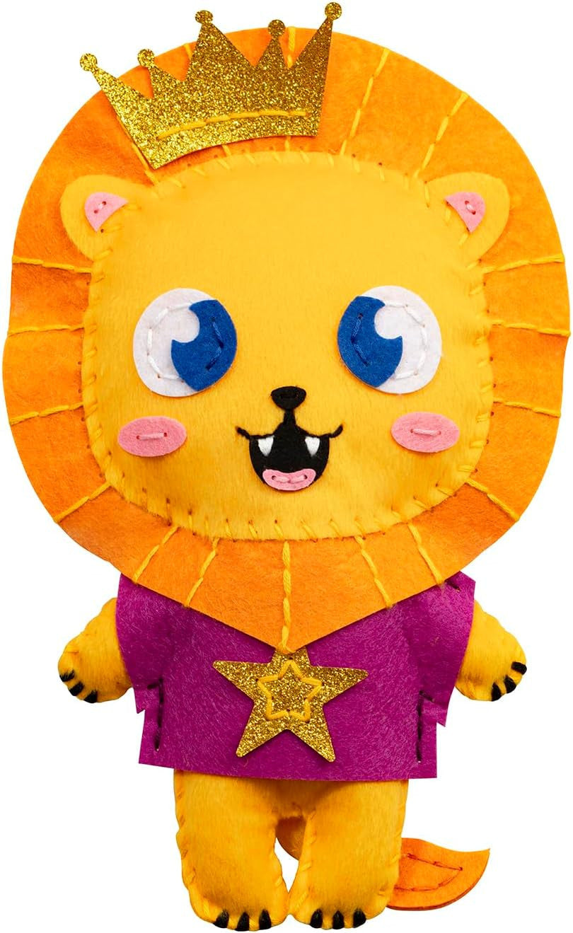 Personnage en feutrine - A coudre - Richard le lion - Kit complet - Dès 6 ans