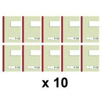 10 carnets - Manifold - A6 - Petits carreaux - Autocopiant - Tripli - Exacompta