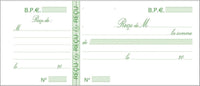 10 carnets de reçus - Avec talon - 50 feuilles - 9x21cm - Exacompta - 10E