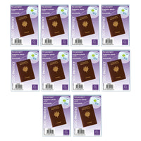 10 étuis de protection pour passeport - Plastique - Transparent - Exacompta