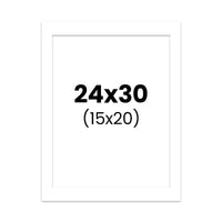 10 passe-partout - Blanc - 24x30cm - Photo 15x20cm - Pour cadre - Encadrement