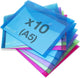 Pochettes - Bouton pression - A5 - Semi-transparent - 10 couleurs - Rapesco
