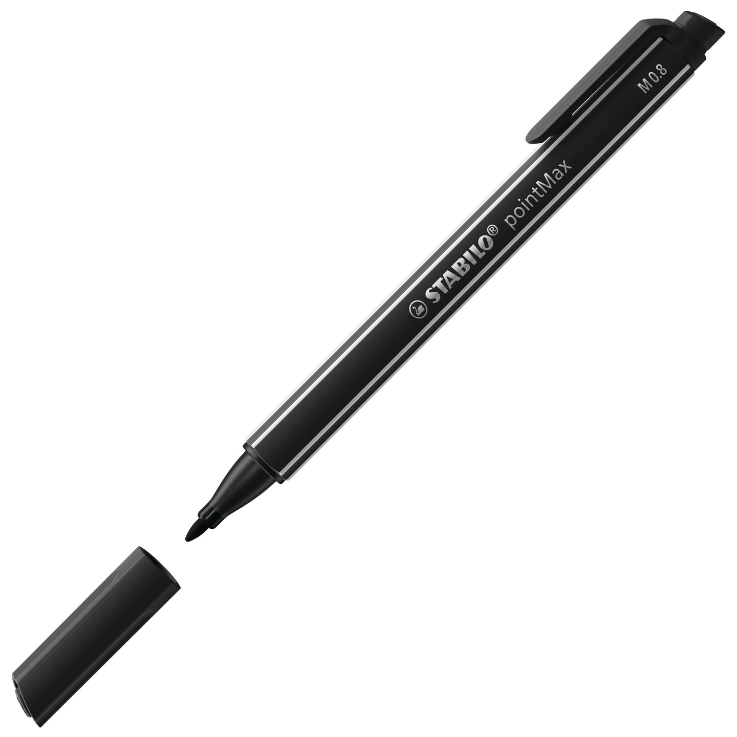 Pochette de 4 stylos-feutres STABILO pointMax - pointe moyenne - coloris classique