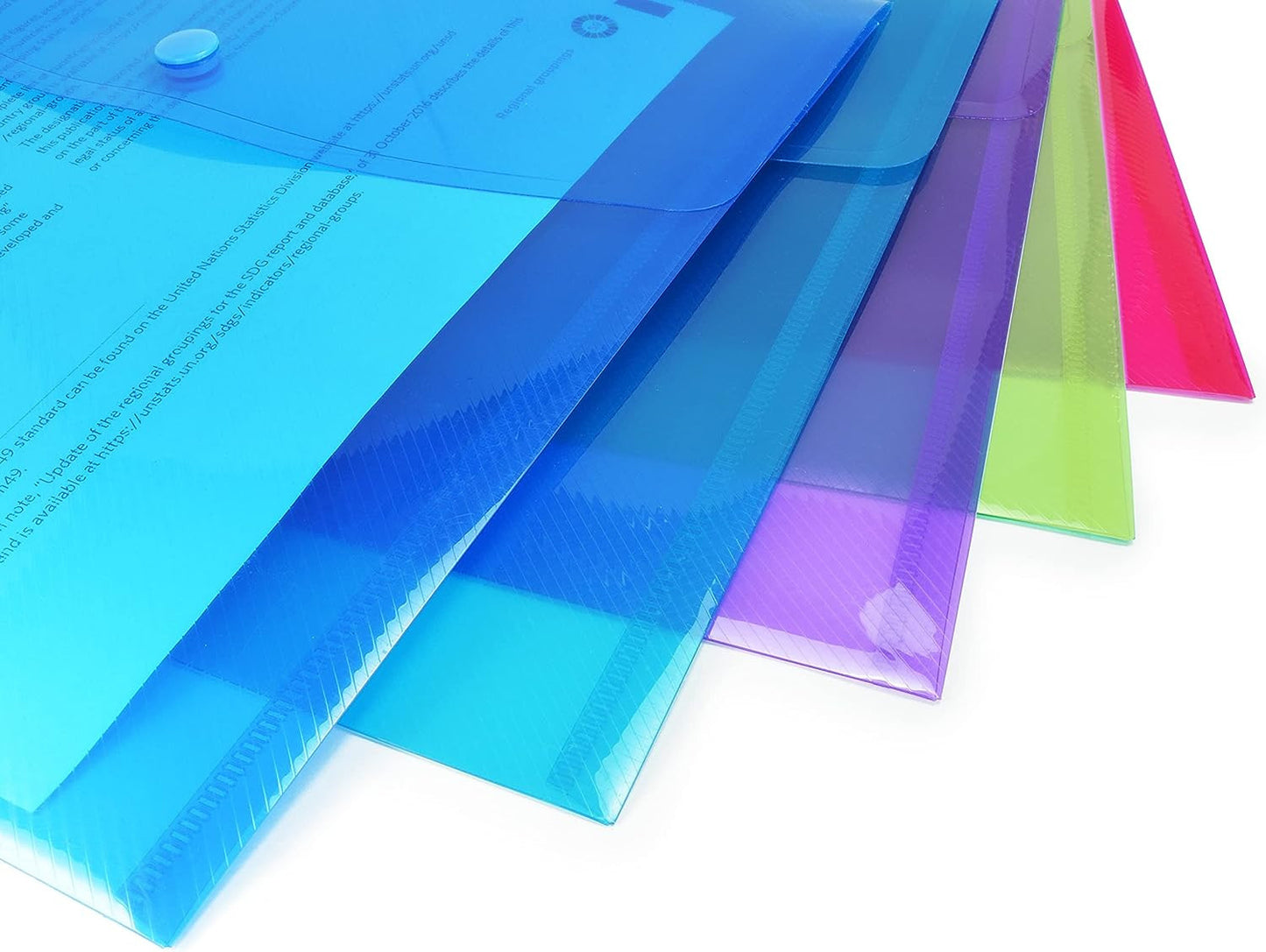 Pochettes - Bouton pression - A4+ - Semi-transparent - 40 unités - Rapesco