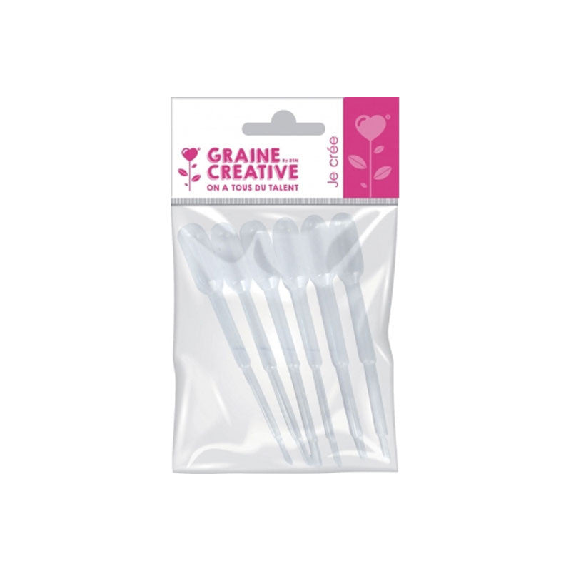 Pipettes en plastique - Pour colorant et parfum - Savon et bougie - 6 pièces