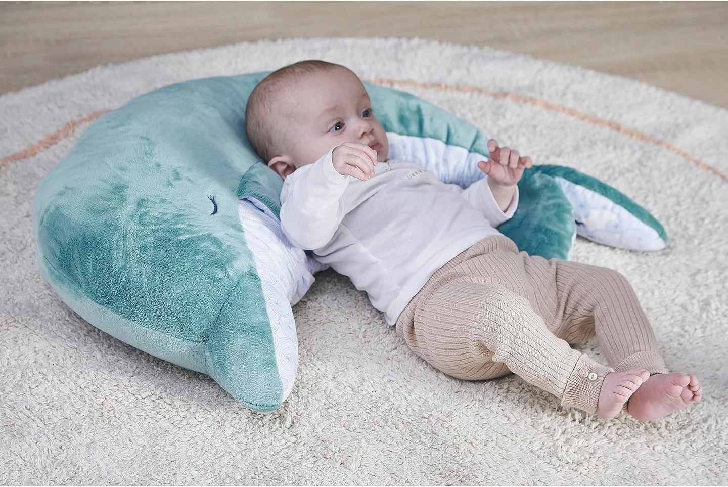 Peluche - Evolutive - Dauphin - Turquoise - 60cm - Apaisante, douce - Dès la naissance - Kaloo