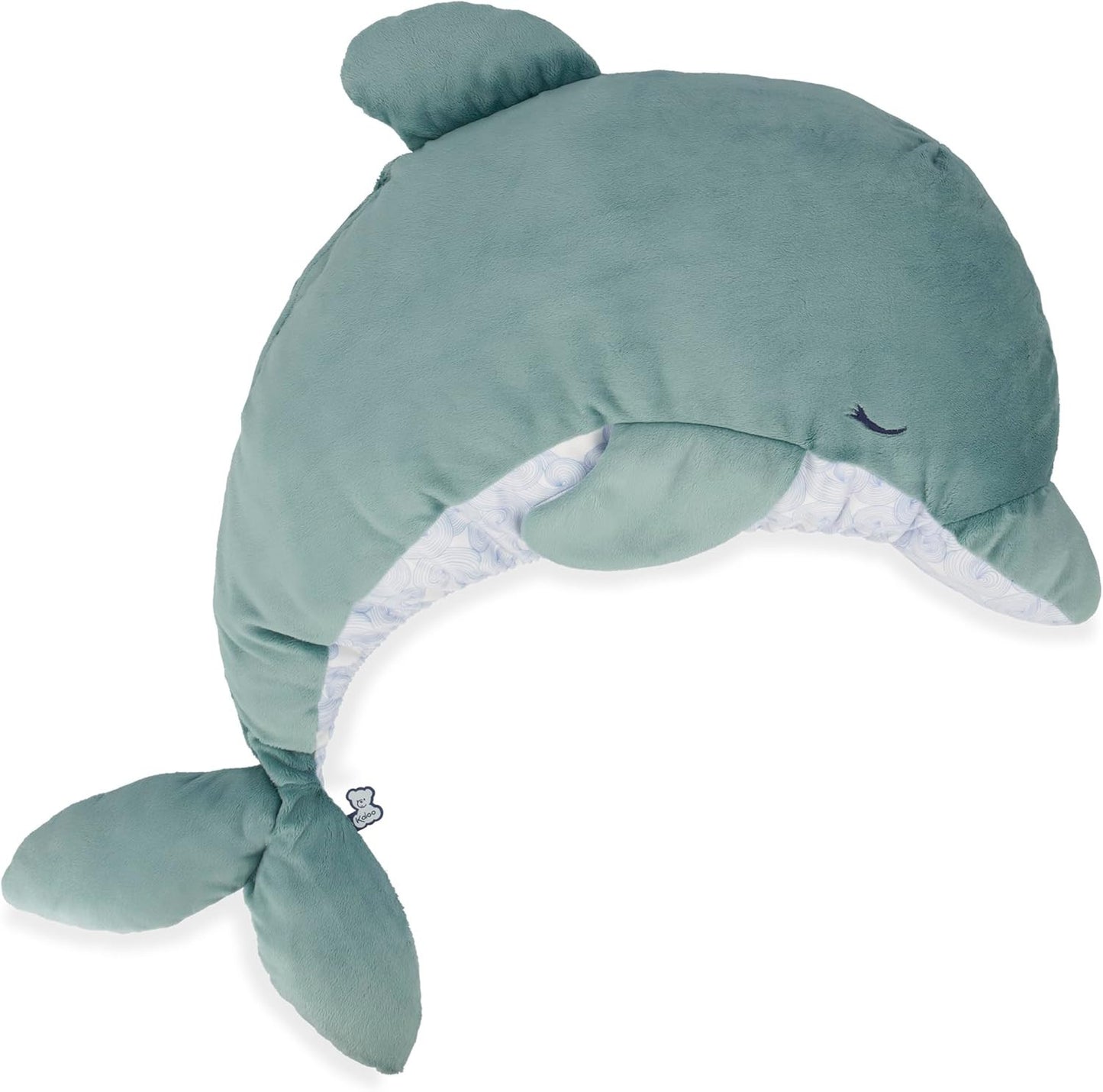 Peluche - Evolutive - Dauphin - Turquoise - 60cm - Apaisante, douce - Dès la naissance - Kaloo