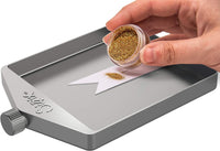 Plateau - Entonnoir intégré - Pour poudres à embosser, paillettes, sequins