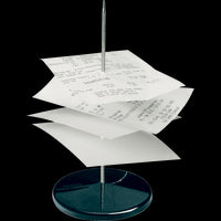 Pique-notes - Pour comptoir bureau - Acier - Maul