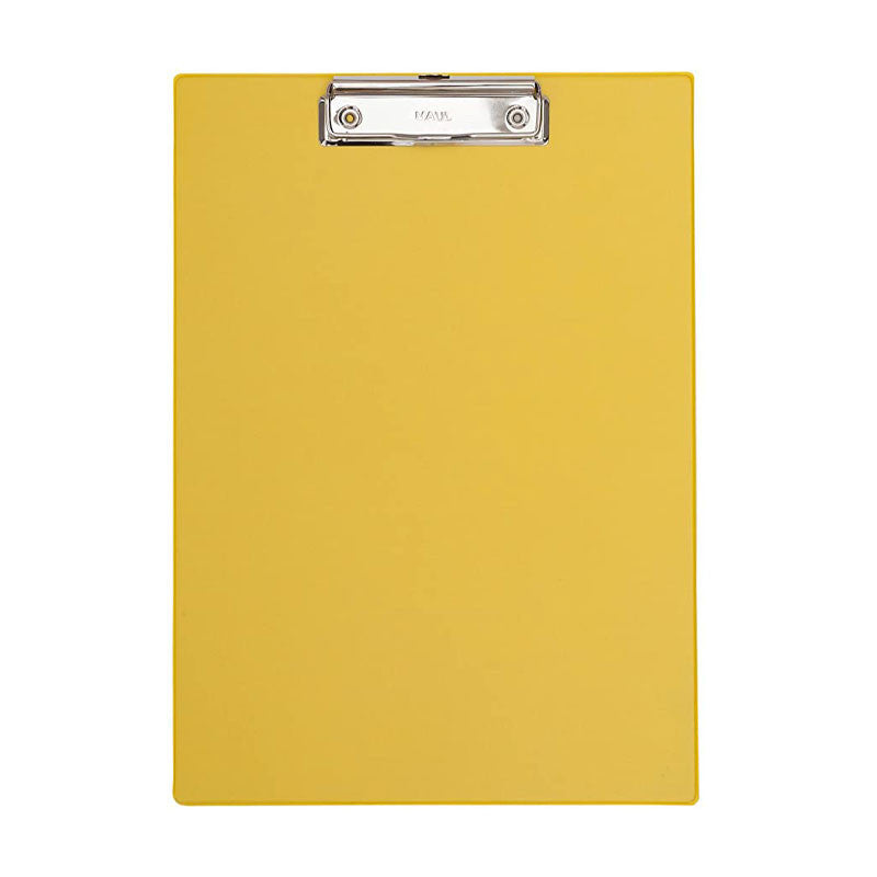 Porte-bloc plastifié - format A4 - jaune - MAUL