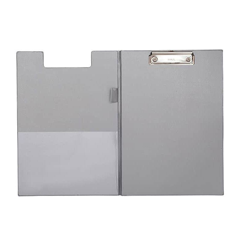 Porte-bloc avec rabat - format A4 - gris - MAUL
