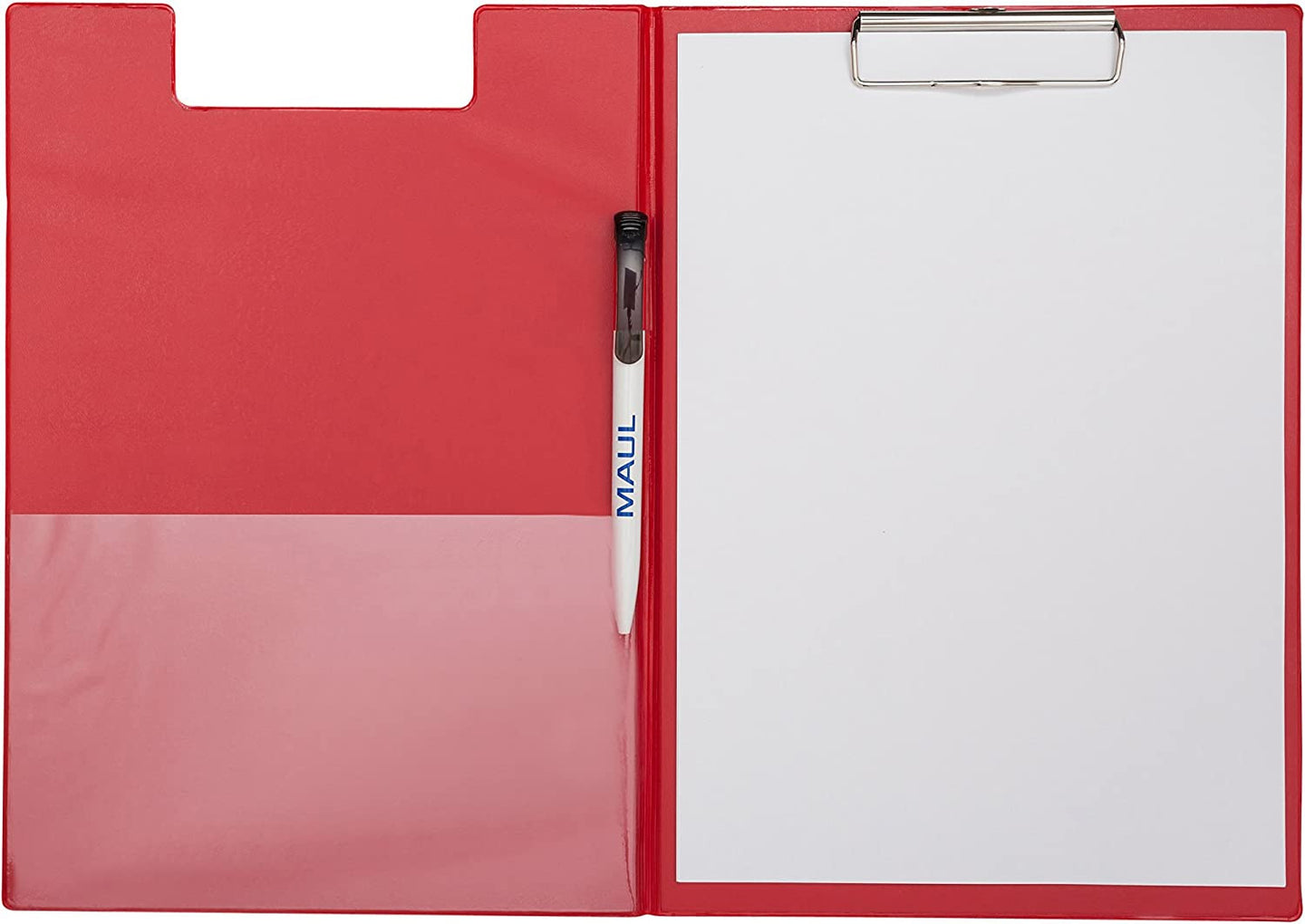 Porte-bloc avec rabat - format A4 - rouge - Maul