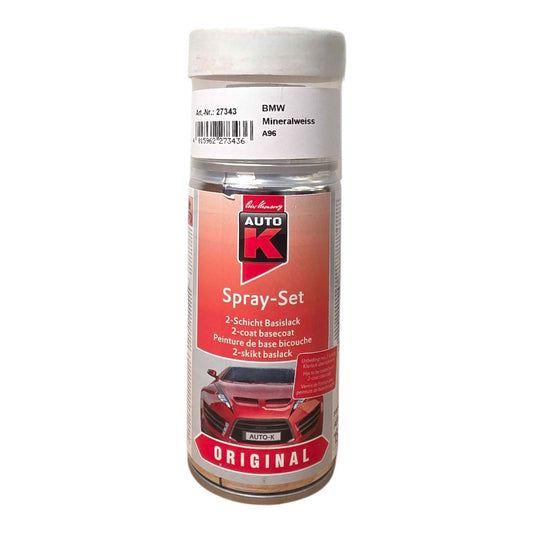 Bombe de peinture pour carrosserie - BMW - A96 Mineralweiss - 150 ml - Auto K
