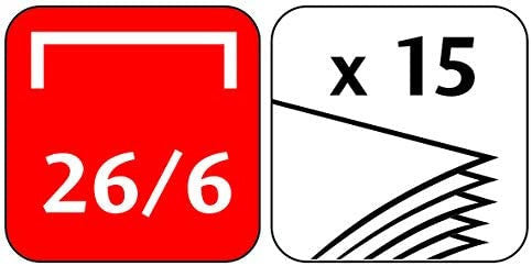 Petite agrafeuse - Pour agrafes 24/6 26/6 - Ergonomique - Coloris aléatoire - Maped