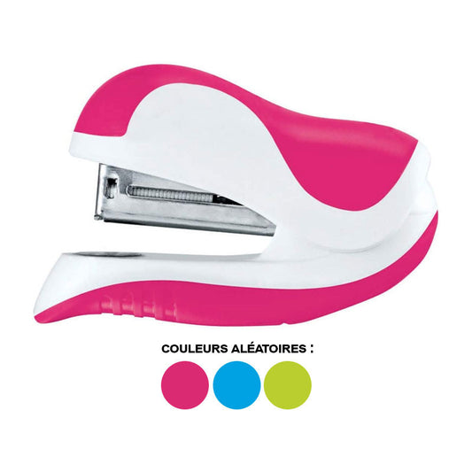 Petite agrafeuse - Pour agrafes 24/6 26/6 - Ergonomique - Coloris aléatoire - Maped