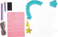 Porte-clé - Figurine en feutrine - A faire soi même - Olympe la licorne - Kit - Mini Couz'in