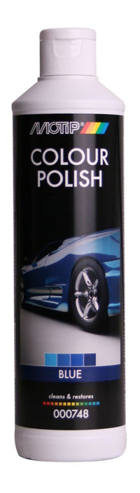 Polish Motip pour voiture pigmenté bleu bidon de 500ml