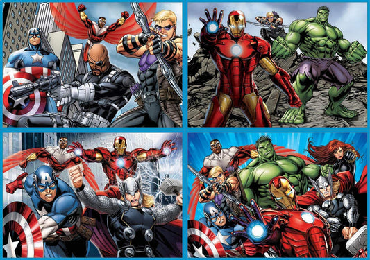 Puzzle - Super héros - Avengers - Marvel - 4 puzzles - Dès 5 ans - Educa