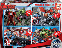 Puzzle - Super héros - Avengers - Marvel - 4 puzzles - Dès 5 ans - Educa