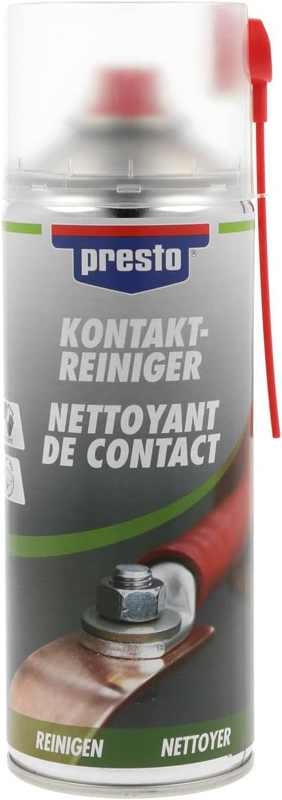 Produit nettoyant pour contacts - Câbles - Circuits imprimés - Presto - 400ml
