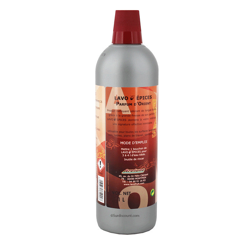 Produit nettoyant - Multi surfaces - Parfum épices d'Orient - Lavo Fruit - Bidon 1L