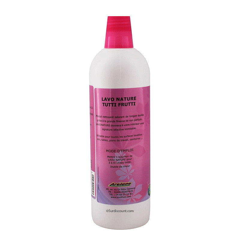 Produit nettoyant - Multi surfaces - Parfum Tutti Frutti - Lavo Fruit - Bidon 1L