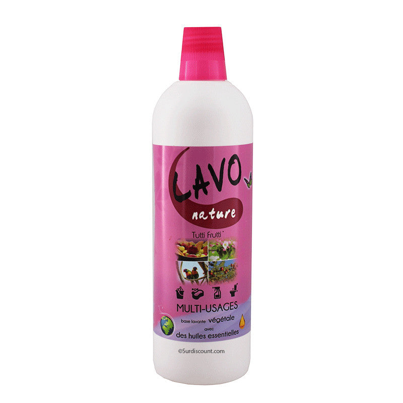 Produit nettoyant - Multi surfaces - Parfum Tutti Frutti - Lavo Fruit - Bidon 1L