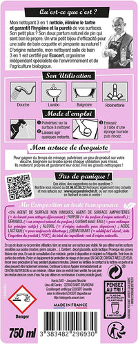Produit nettoyant pour salle de bain - Naturel - Détartre - Purifie - Briochin