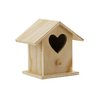 Petit nichoir - Décoration de table - Bois - A décorer - 8 x 8 x 5,5 cm