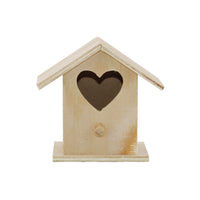 Petit nichoir - Décoration de table - Bois - A décorer - 8 x 8 x 5,5 cm