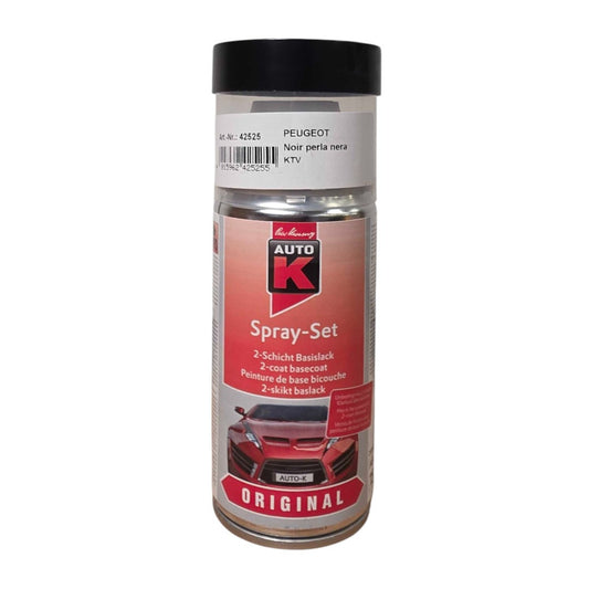 Bombe de peinture pour carrosserie - Peugeot - KTV Noir perla nera - 150 ml - Auto K