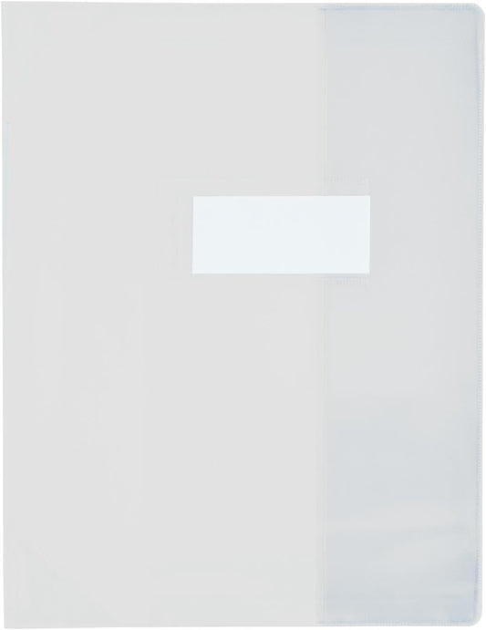 Protège-cahier - 24x32cm - Pour cahier - Transparent - Polypro - Avec rabat intérieur
