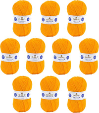 10 pelotes - 100% acrylique - Jaune - 978 - 50g - 140m - DMC - Knitty 4 - Tricot