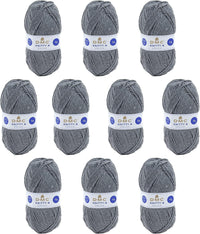 10 pelotes - 100% acrylique - Gris - 838 - 50g - 140m - DMC - Knitty 4 - Tricot
