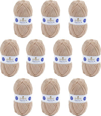 10 pelotes - 100% acrylique - Beige - 964 - 50g - 140m - DMC - Knitty 4 - Tricot