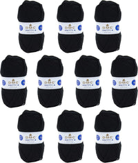 10 pelotes - 100% acrylique - Noir - 965 - 50g - 140m - DMC - Knitty 4 - Tricot