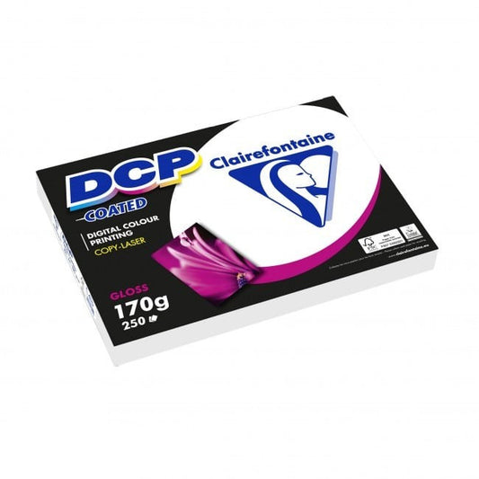 Ramette de papier - A4 - Blanc - Brillant - 170g - Impression - 250 feuilles - Clairefontaine DCP