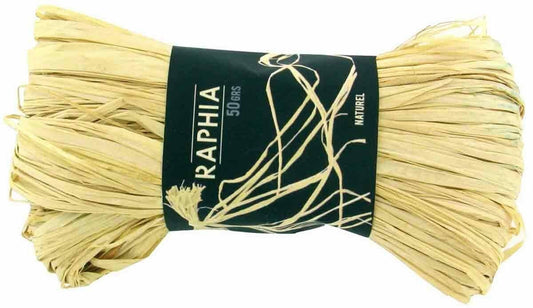 Raphia - Naturel - 50gr - Pour décoration