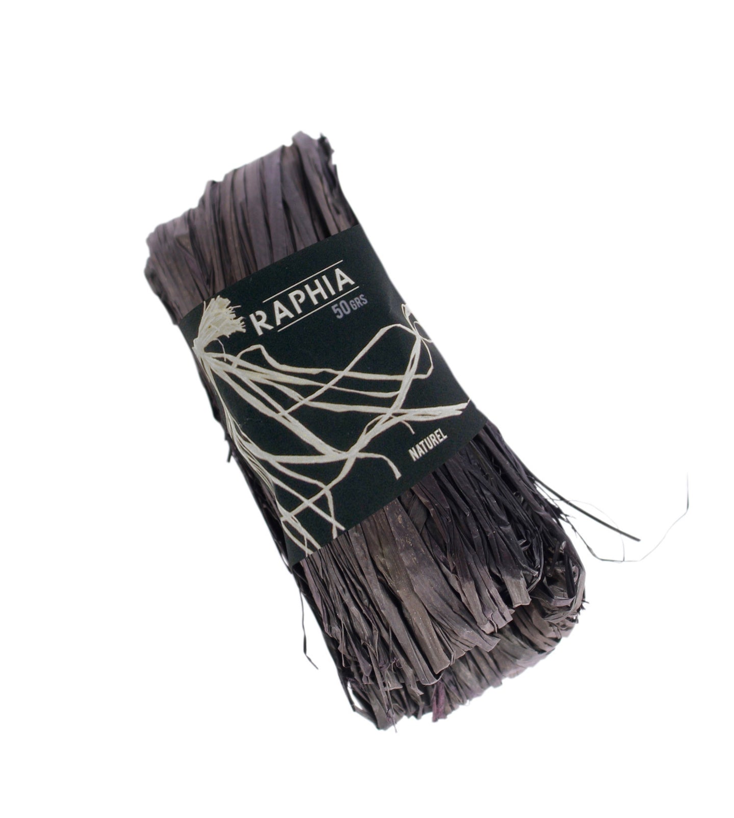 Pelote de raphia - Noir - 50g - CTOP