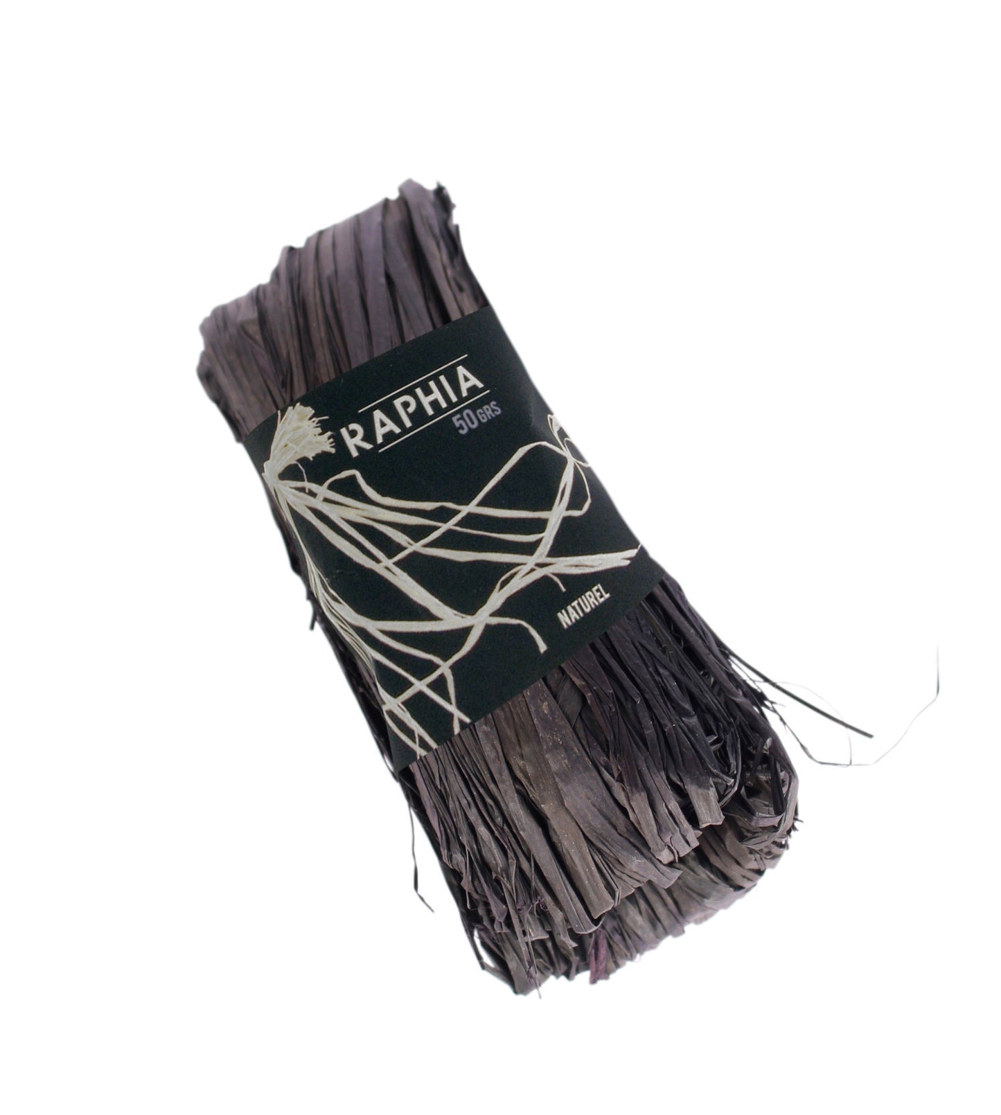 Pelote de raphia - Noir - 50g - CTOP